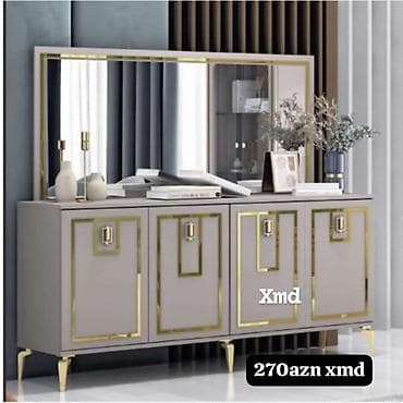 Mebel dəsti – güzgülü konsol - Dizayn: Modern və klassik üslubun