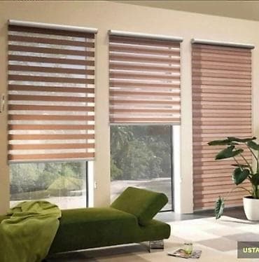 Все для дома и сада: Zebra jalüz pərdələr - İkiqat qatlı zebra mexanizmi: şəffaf və — 2