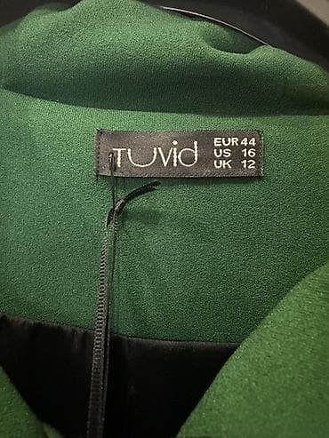ic geyim: TUVİD qadın üst geyimi – kapüşonlu yaşıl jaket/kardigan - Rəng: dərin — 2