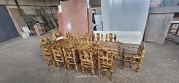 balkon masa: Yeni, Künc masa, Açılmayan, Stullar ilə, Taxta, Azərbaycan — 4