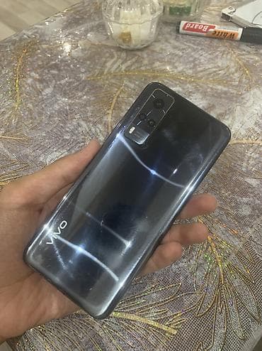 Vivo Y31 2021, 128 GB, rəng - Boz, Barmaq izi, İki sim kartlı, Face ID — 2