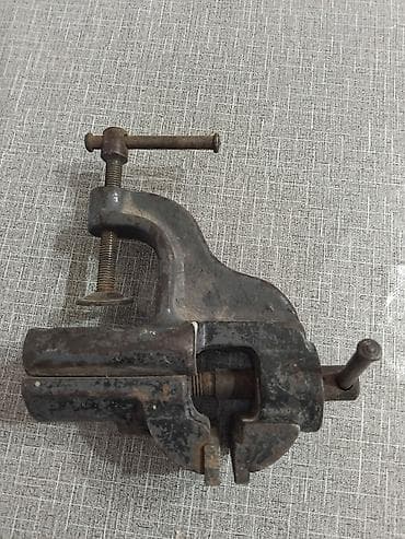mini drel: Metal sıxac (stolüstü mini mengene) - Tip: Stol kənarına kelepçə ilə — 2