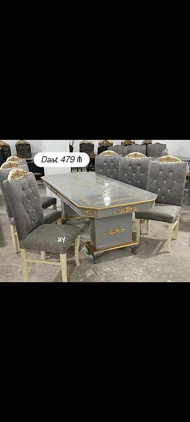 Dördbucaq masa, Qonaq otağı üçün, 6 nəfər