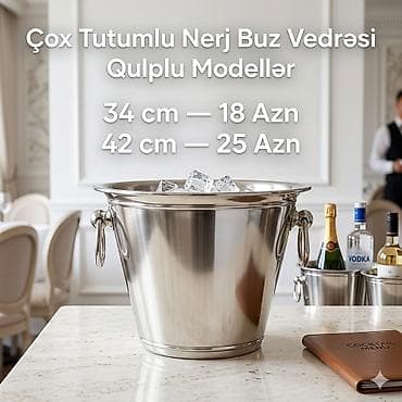 Buz vedresi Çox tutumlu nerj buz vedrəsi, qulplu. 34cm- 18Azn