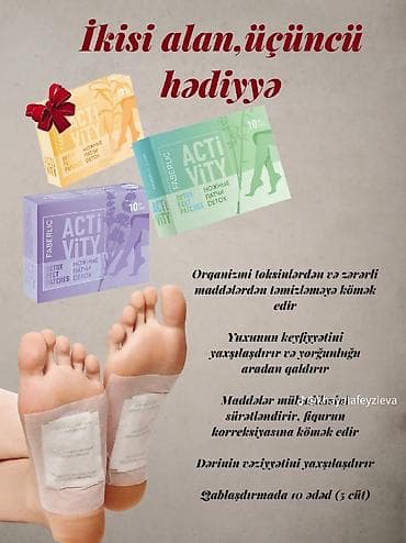 Faberlic Activity – Detoks Ayaq Yamaqları - Məhsul növü: Ayaqlar üçün
