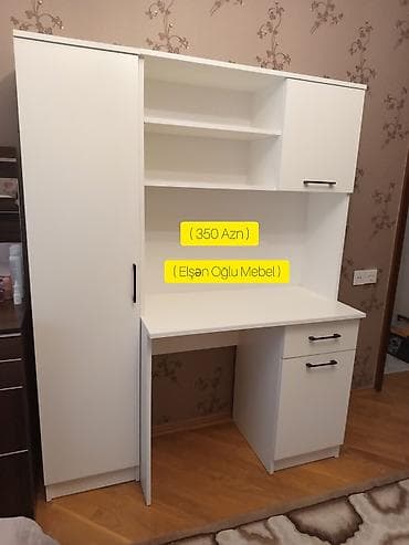 masa: Düz masa, Stulsuz, Polkalı, Siyirməli, Rusiya, Mat laminat — 1