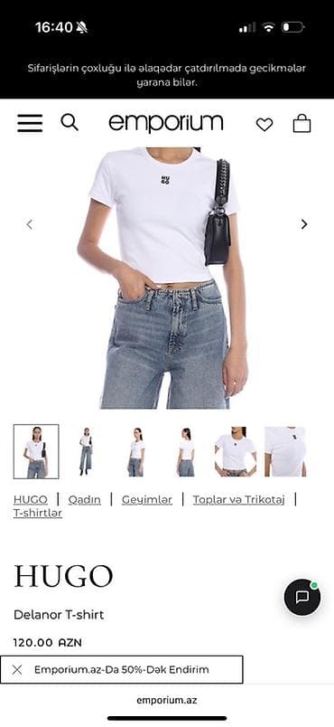 Hugo tshirt Emporiumdan 120 azn alinib — 2