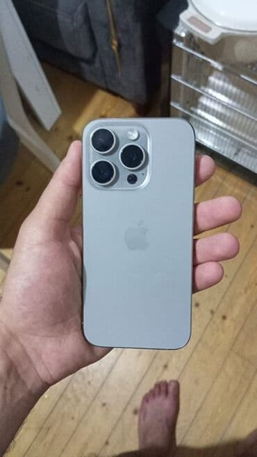 15 про макс: IPhone 15 Pro, 128 ГБ, Natural Titanium, Face ID — 2