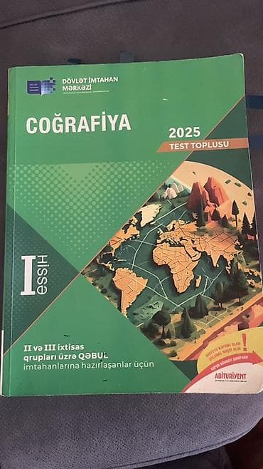kitablar type 0: Ayri ayriliqda 4 azndir ikisi birlikde 8 azn Məhsul: Coğrafiya 2025 – — 1