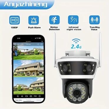 360 derece kamera: Wi-Fi PTZ Kamera 360°FHD Original iCom365 Brendi 360° PTZ kamera -4MP — 7