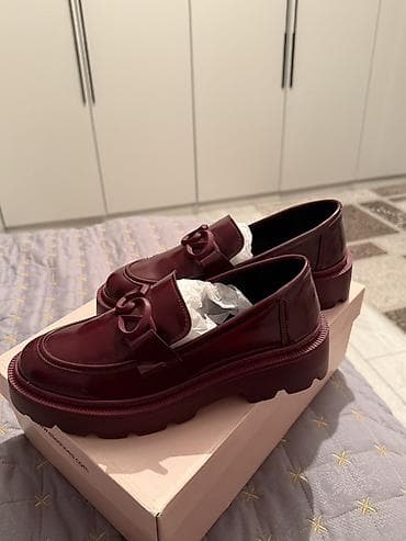 əyaqabi: Məhsul: Elle Shoes – Bordo qadın loafer - Rəng: Bordo (şərab rəngi) — 1