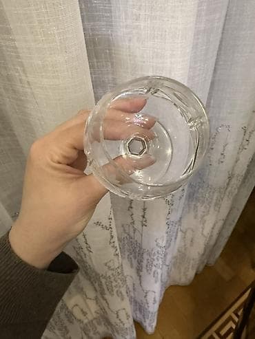 servis qab: Qədəhlər, rəng - Ağ, Şüşə — 3