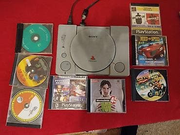 sony playstation ps1: Sony PlayStation (PS1) konsolu + oyun diskləri seti Məzmun: - Sony — 1