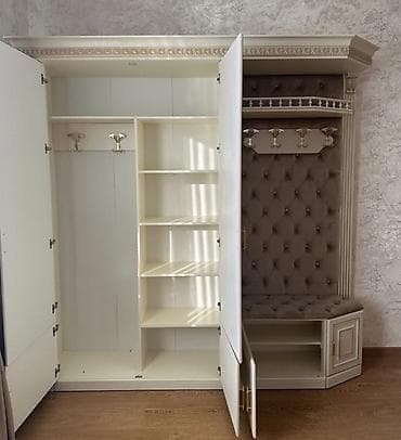 dolab hamam: 2 qapılı, Güzgülü, Bej, Digər material, Açılan, Düz dolab — 3