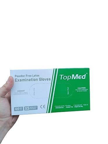 TopMed - XS pudrasız ağ lateks əlcək (Stok sayı azdır) Digər