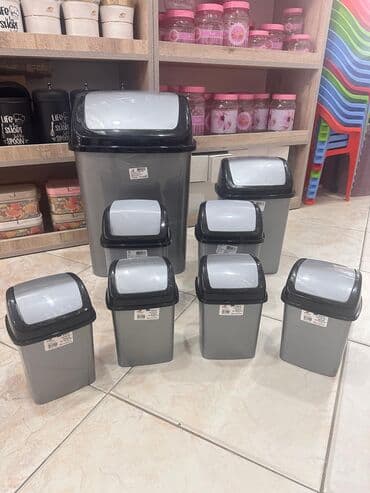 zibil qutusu: Ofis və ev üçün zibil qabı – praktik və rahat Plastik zibil qutusu – — 4