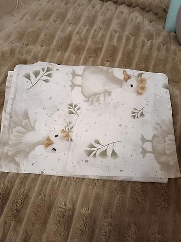 herbi parcalar: Uşaq beşiyi üçün yataq dəsti. Dəstə daxildir:yastıq üzü, yorğan üzü və — 5