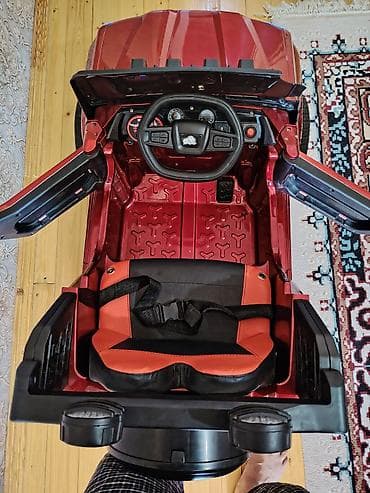 Uşaq dünyası: Uşaq üçün elektrikli minik maşını – Lexus üslubunda, tünd qırmızı — 4