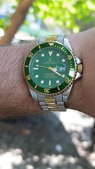 İşlənmiş, Qol saatı, Rolex, rəng - Yaşıl — 2
