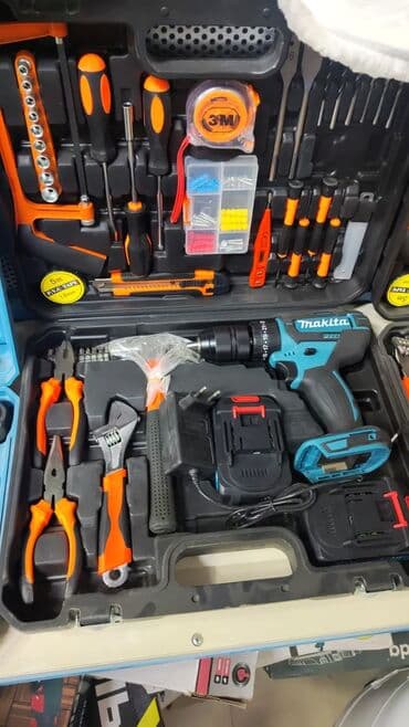 Digər alət dəstləri: Yeni Drel dəsti, ədəd: 1, Zərbəli drel, 220 W — 1