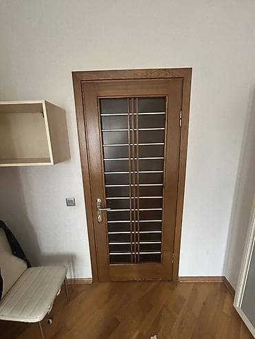 taxta qapi satisi: 5 ədəd otaq qapısı satılır. - Material: təbii ağac örtüklü qutu və — 4