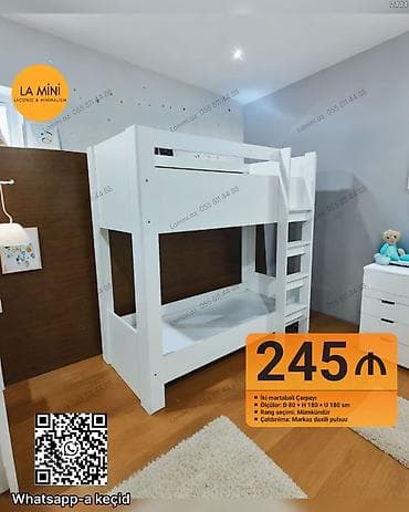 İki mərtəbəli çarpayı – LA MINI - Model: Laconic &amp; Minimalism