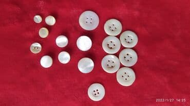 Portmone, pulqabıları: Пуговицы из натурального перламутра времени СССР — 1