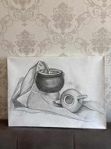 🎨 Satılır | Orijinal əl işi rəsm 50×70 sm ölçüdə, kətan üzərində əl