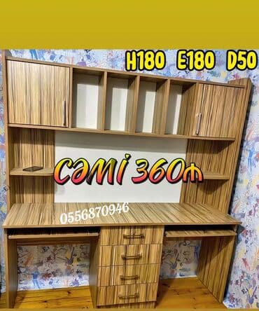 детская парта со стульчиком: Для девочки и мальчика, Новый, Без выдвижных ящиков, Письменный стол, Без стульев — 3