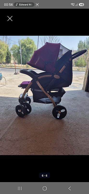 usag maneji: Uşaq arabası – Babyland - Rəng: bənövşəyi/çəhrayı, çərçivə — 4
