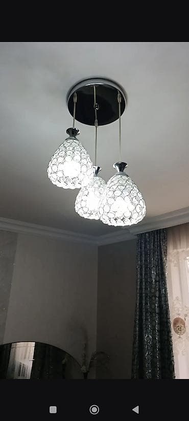 baki hava saatliq: Çılçıraq, 3 lampa, Metal — 1