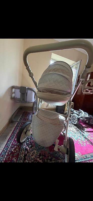 Uşaq arabası – körpələr üçün komfortlu beşik/oturacaq tipli model - — 4