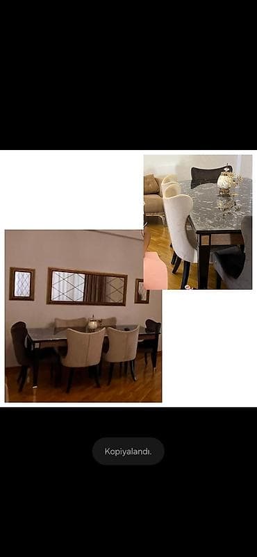 Endirim Masa 6 stul 550azn. Masanın üstü mərmər teksturalıdı. Kilim lalafo.az -da Endirim Masa 6 stul 550azn. Masanın üstü mərmər teksturalıdı. Kilim