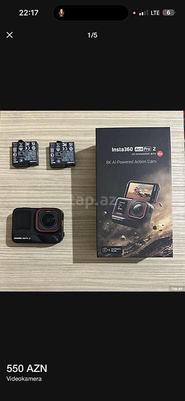 battery pack: Insta360 Ace Pro 2 – 8K AI-Powered Action Cam (Leica ilə birlikdə — 3