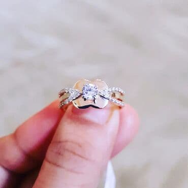 tək qaş: Nişan, Üzük, Sarı qızıl, 585 Əyar — 5