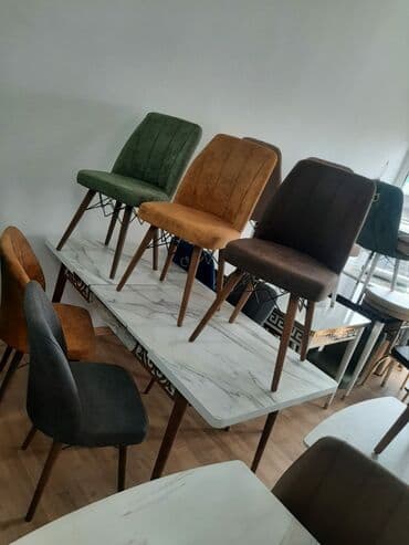 metbex stullari: Mətbəx üçün, Yeni, Açılan, Dördbucaq masa, 4 stul — 3