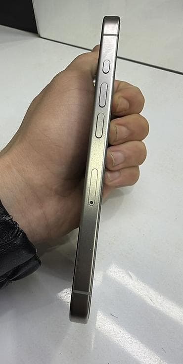 alfa term: IPhone 15 Pro, Natural Titanium, Face ID — 6