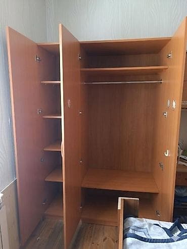 paltar wkaflari: İşlənmiş, 3 qapılı, Açılan, Düz dolab — 1