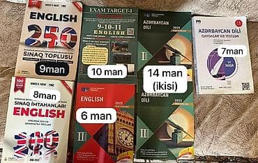 Buraxılış və qəbul imtahanlarına hazırlıq üçün test və sınaq topluları lalafo.az -da Buraxılış və qəbul imtahanlarına hazırlıq üçün test və sınaq topluları