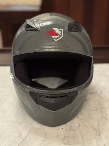 dəbilqe: Tam üzlü moto dəbilqə — boz rəng - Korpus: tamüzlü (full-face) — 1