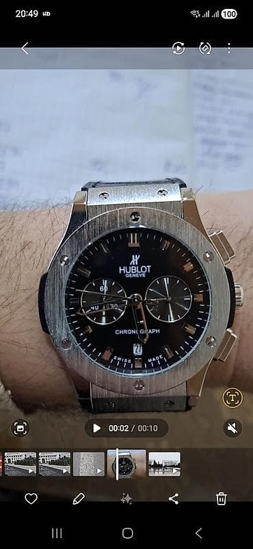 Qol saatı, Hublot, rəng - Qara