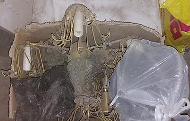 Çılçıraq, 10 və daha çox lampa, Metal