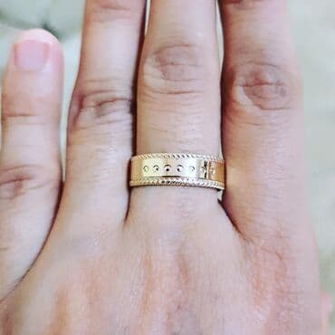 qaş sabitləyici: Alyans, Üzük, Sarı qızıl, 585 Əyar, Qaşsız — 2