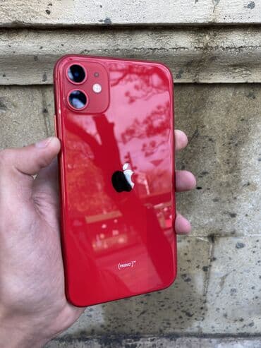 IPhone 11, 64 GB, Qırmızı, Simsiz şarj, Face ID, Zəmanət lalafo.az -da IPhone 11, 64 GB, Qırmızı, Simsiz şarj, Face ID, Zəmanət