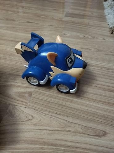 oyuncaq traktor: Uşaq oyuncağı – mavi rəngli heyvan fiqurlu maşın sonic oyunun — 1