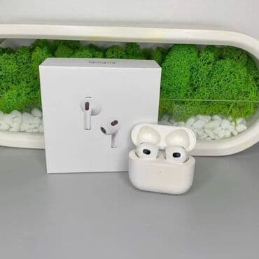 airpods i12 цена в бишкеке: Yeni Simsiz (Bluetooth) Qulaqcıqlar, Apple — 5