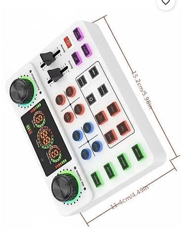 ses yazan proqram: Professional Live Recording Sound Card – Ağ rəng Telefon və PC üçün — 4