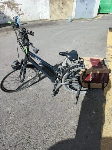 velosipedlər qiz ucun velosipedler: Б/у Электровелосипед 28", скоростей: 8, 350-500 Вт, Самовывоз — 2