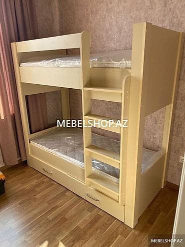 Oğlan və qız üçün, Yeni, Çarpayı, Matras ilə, Siyirməli, Laminat