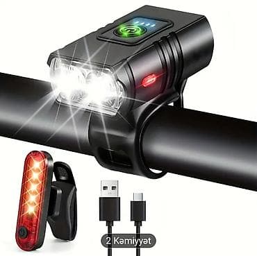 velosiped işıqları: Velosiped üçün LED işıq dəsti. İkisi birlikdə 12 azn ünvan elmlər 53 — 1